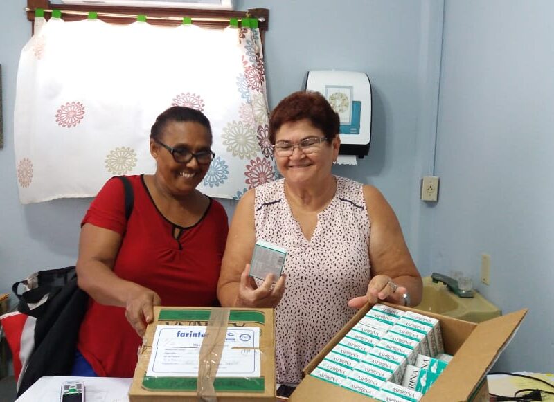 With the help of Tonia Woods (Coral View Beach Resort Utila & team #SupportUtila), we've delivered more medicine to Maymie Bush at the Utila Medical Center.Your contributions enable us to continue helping Utila.  