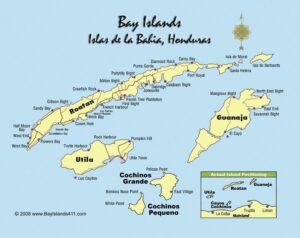 Bay Islands Map